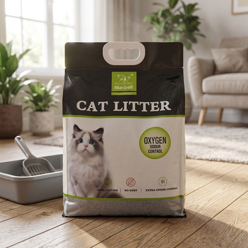 Clumping cat litter - clumping, with