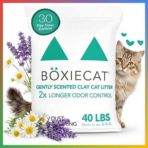Clumping cat litter - litter, gently