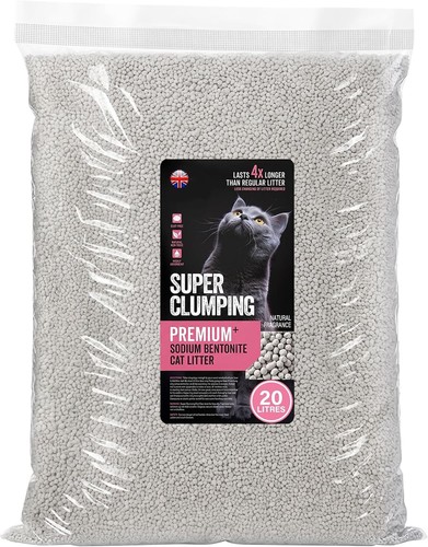 Natural cat litter 20l 15kg - natural,