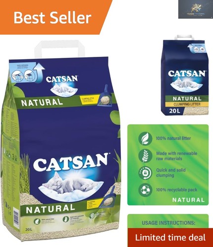 Natural clumping cat - natural, litter