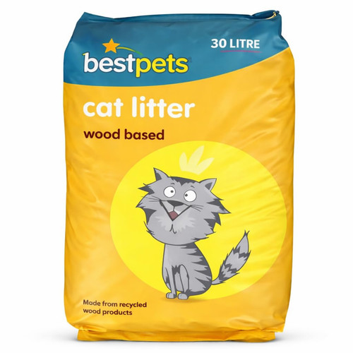 Bestpets wood based cat litter - wood,