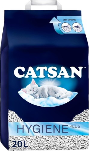 Cat litter white - cat, white,