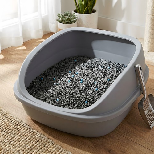Clumping cat litter highly - clumping,