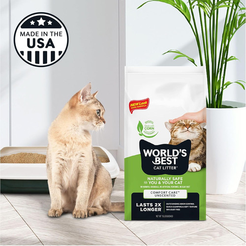 Worlds best cat litter - cat,